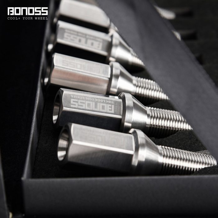 BONOSS Forged Titanium Ti-6Al-4V 1100 Series Wheel Bolts Wheel Locks (7)