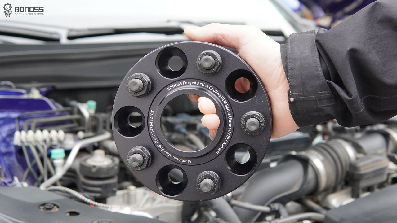 What Stud Pattern is Honda Spacer BONOSS Forged Active Cooling Hubcentric 5x114.3 Aluminum Alloy Rim Spacers CHZ