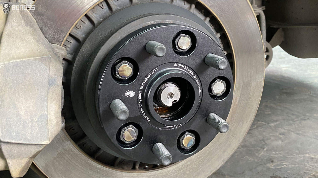 What Size Wheel Spacers Are on a Lexus IS350 BONOSS Forged Active Cooling Hubcentric Aluminum Alloy Offset Wheel Spacers CHZ (1)