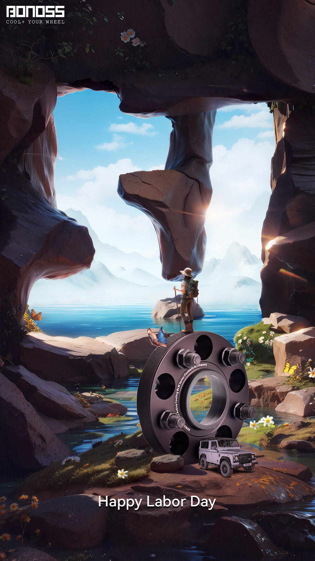 Happy Labor Day 2024! Celebrate with BONOSS BONOSS Forged Active Cooling Hubcentric Aluminum Alloy Rim Spacers CHZ