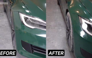 What Are Best Tesla Model S Wheel Spacers Sizes and Prices BONOSS Forged Active Cooling Aluminum Hubcentric Spacers Before and After CHZ