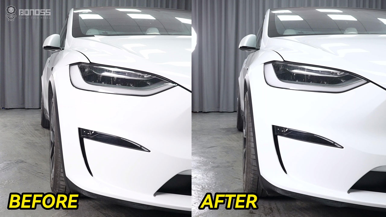 What is the Best Tesla Model X Wheel Spacer Size Guide Reviews BONOSS Forged Active Cooling Hub Centric Spacers Before and After CHZ (2)