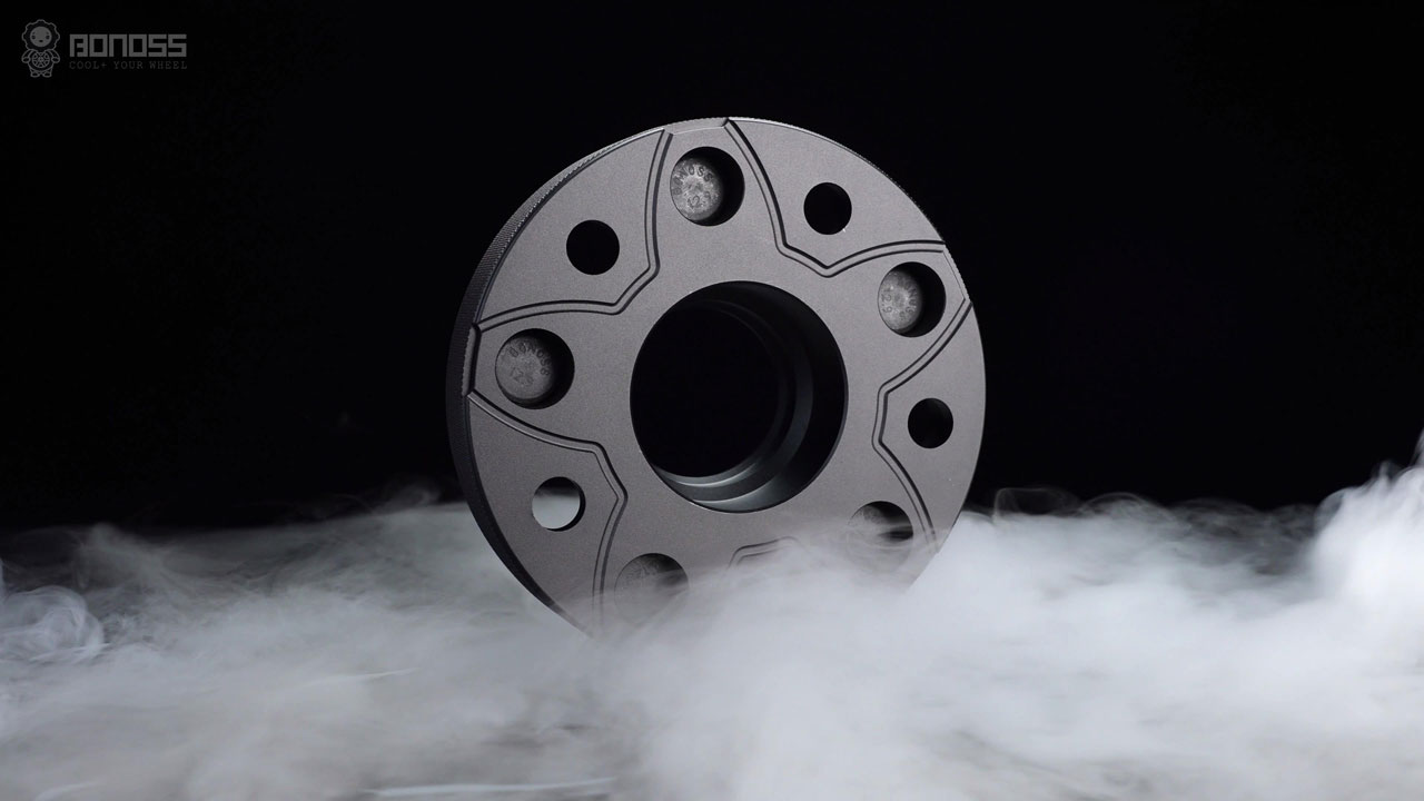 The Best 2017-2025 Tesla Model 3 Spacer Size Performance Flush Wheel Fitment Guide BONOSS Forged Active Cooling Aluminum Hubcentric Spacers Before and After CHZ (2)