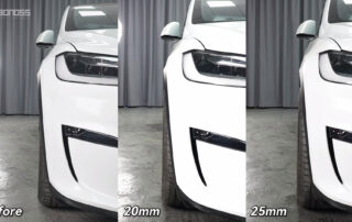 The Complete 2015-2025 Tesla Model X Wheel Spacer Size Long Range & Plaid Flush Fitment Guide BONOSS Forged Active Cooling Hubcentric Spacers Before and After CHZ (3)