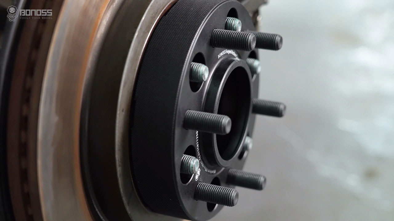 The Ultimate 2023-2025 Tesla Cybertruck Spacer Size Flush Wheel Fitment Guide BONOSS Forged Active Cooling Aluminum Hubcentric Spacers Before and After CHZ (4)