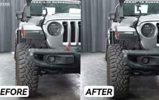 What Are Jeep Wrangler Wheel Spacers Torque Specs BONOSS Forged Active Cooling Adapters Hubcentric Spacers Before and After Example CHZ (2)
