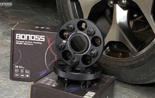 What Size 5x5 to 5x4.5 Wheel Adapters Are Best BONOSS Forged Active Cooling Adapters Hubcentric Spacers Before and After Example CHZ (1)