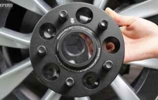Ultimate Tesla Model 3 Wheel Spacers Sizes & Torque Chart BONOSS Forged Active Cooling Adapters Hubcentric Spacers Pros Before and After Example CHZ (3)
