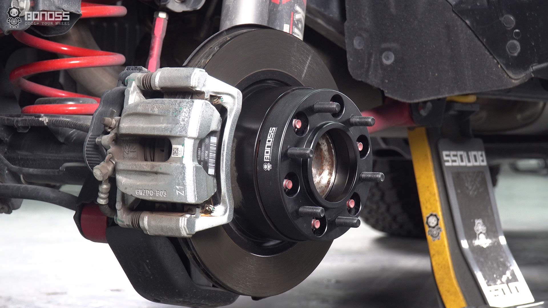 Best 2017 Toyota Tacoma Wheel Spacers for Mudding & Trails BONOSS Forged Active Cooling Adapters Hubcentric Spacers Pros Before and After Example CHZ (2)