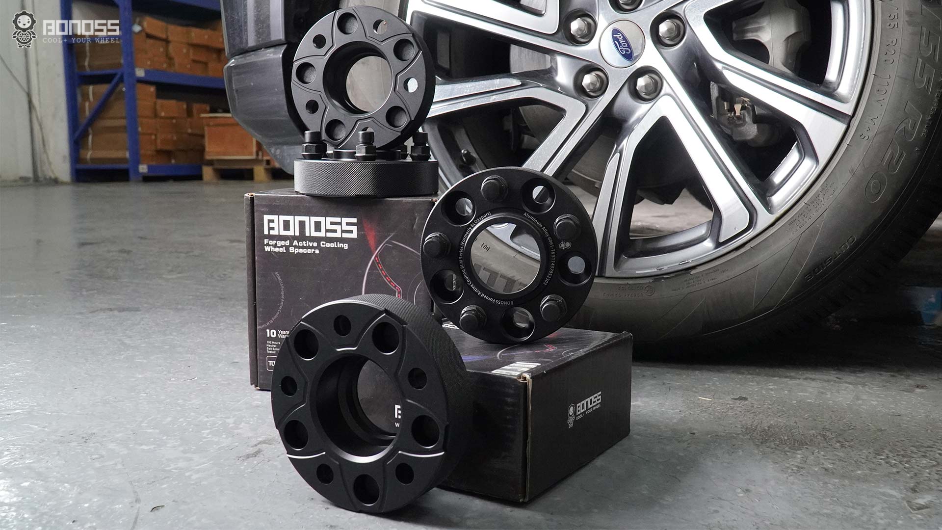Best Explorer ST Wheel Spacers Size Chart & Installation Tips BONOSS Forged Active Cooling Adapters Hubcentric Spacers Pros Before and After Example CHZ (3)