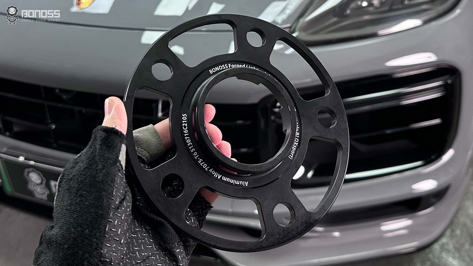 Best Porsche Cayenne Wheel Spacers Torque Guide 2025 Tips & Reviews BONOSS Forged Lightweight Plus Adapters Hubcentric Spacers Before and After (3)