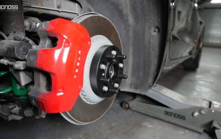 Tesla Model 3 Performance Wheel Spacers Torque Installation Pro Tips BONOSS Forged Active Cooling Adapters Hubcentric Spacers Pros Before and After Example CHZ (2)