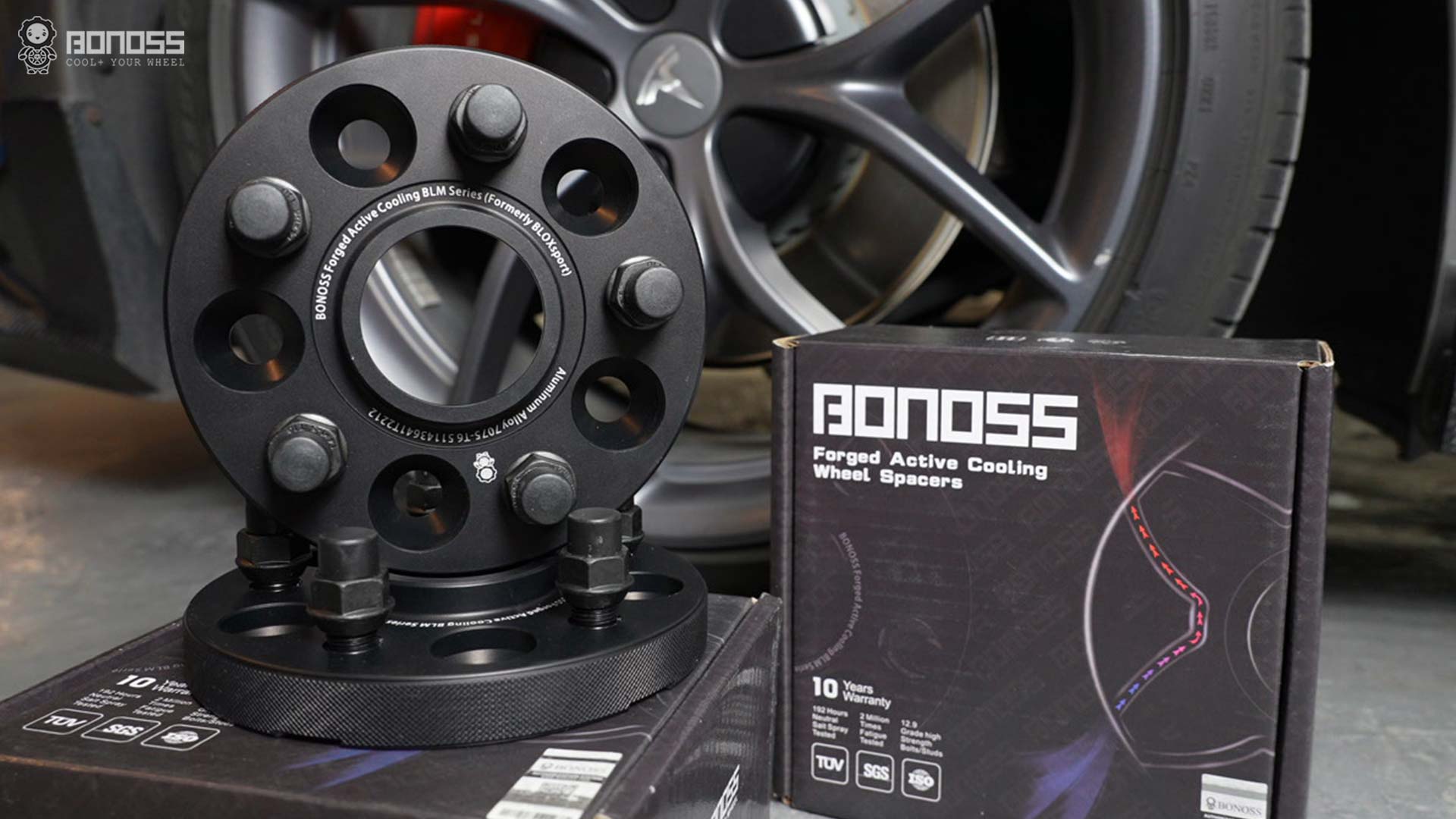 Tesla Model 3 Performance Wheel Spacers Torque Installation Pro Tips BONOSS Forged Active Cooling Adapters Hubcentric Spacers Pros Before and After Example CHZ (3)