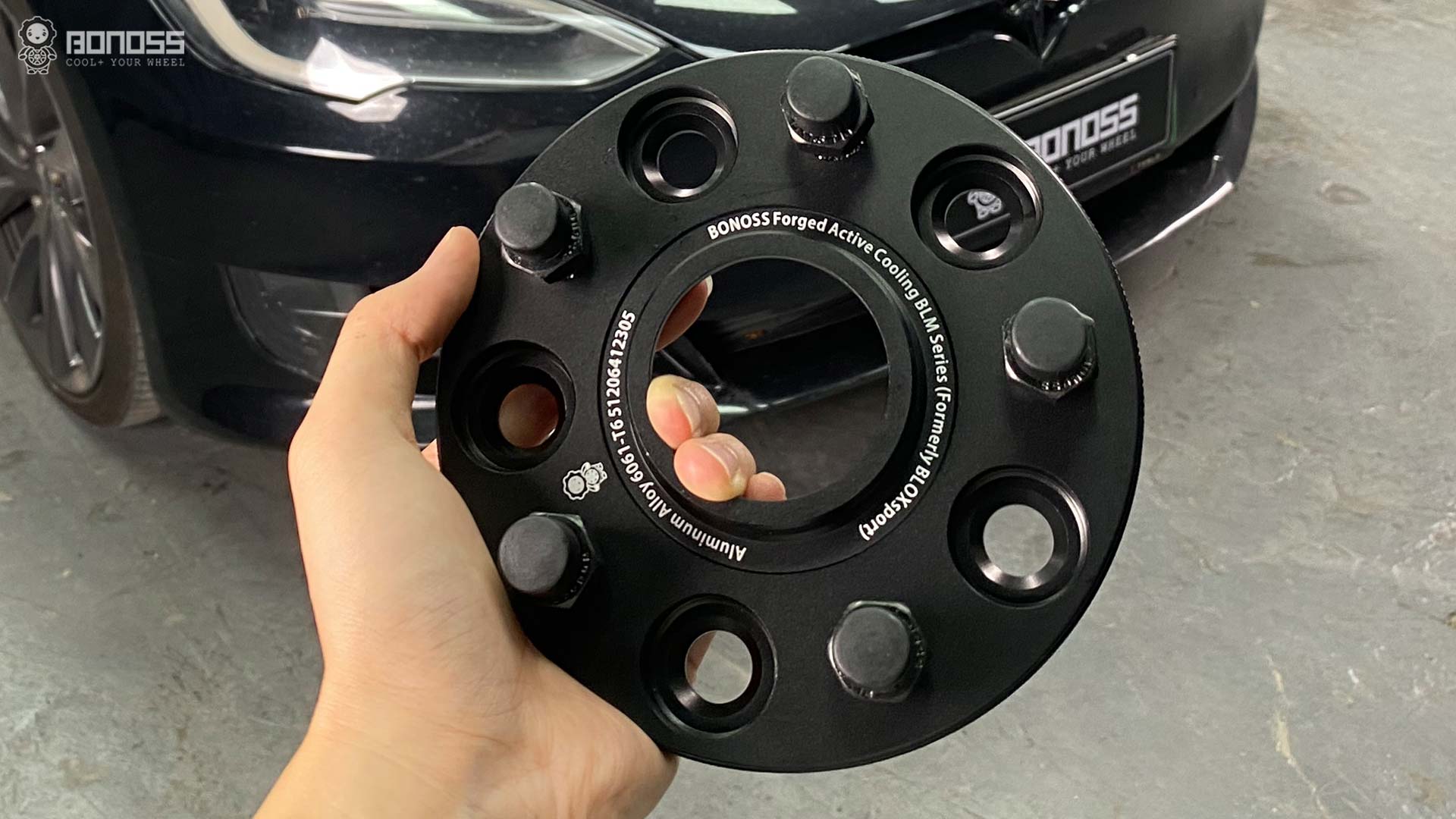 Top 5 Pick Tesla Model S Spacers Sizes 2025 Updates BONOSS Forged Active Cooling Adapters Hubcentric Spacers Pros Before and After Example CHZ (1)