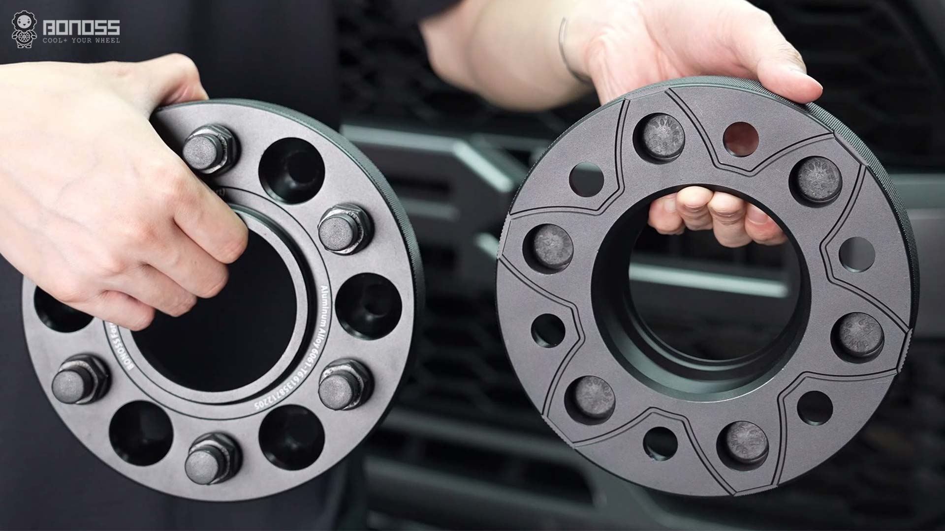 What Size Raptor Wheel Spacers Are Best BONOSS Forged Active Cooling Adapters Hubcentric Spacers Pros Before and After Example CHZ (2)