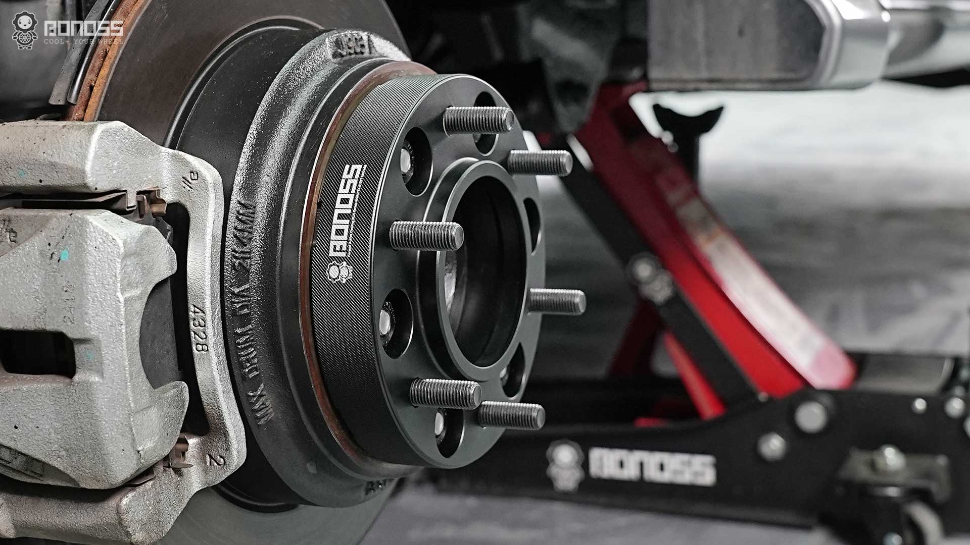 6x5.5 Wheel Spacers Top 5 Expert Picks BONOSS Forged Active Cooling Adapters Hubcentric Spacers Pros Before and After Example CHZ (2)