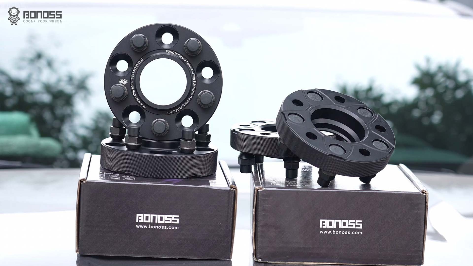 Best 2017 Mustang GT Wheel Spacers Size Chart BONOSS Forged Active Cooling Adapters Hubcentric Spacers Pros Before and After Example CHZ (3)