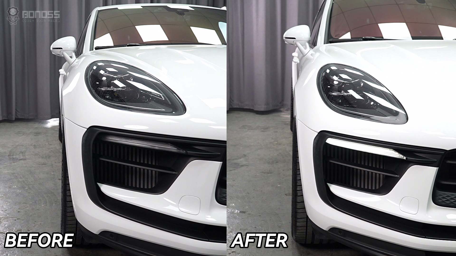 Best Porsche Macan Wheel Spacers Sizes - Tested By Pros BONOSS Forged Lightweight Plus Adapters Hubcentric Spacers Before and After CHZ (2)