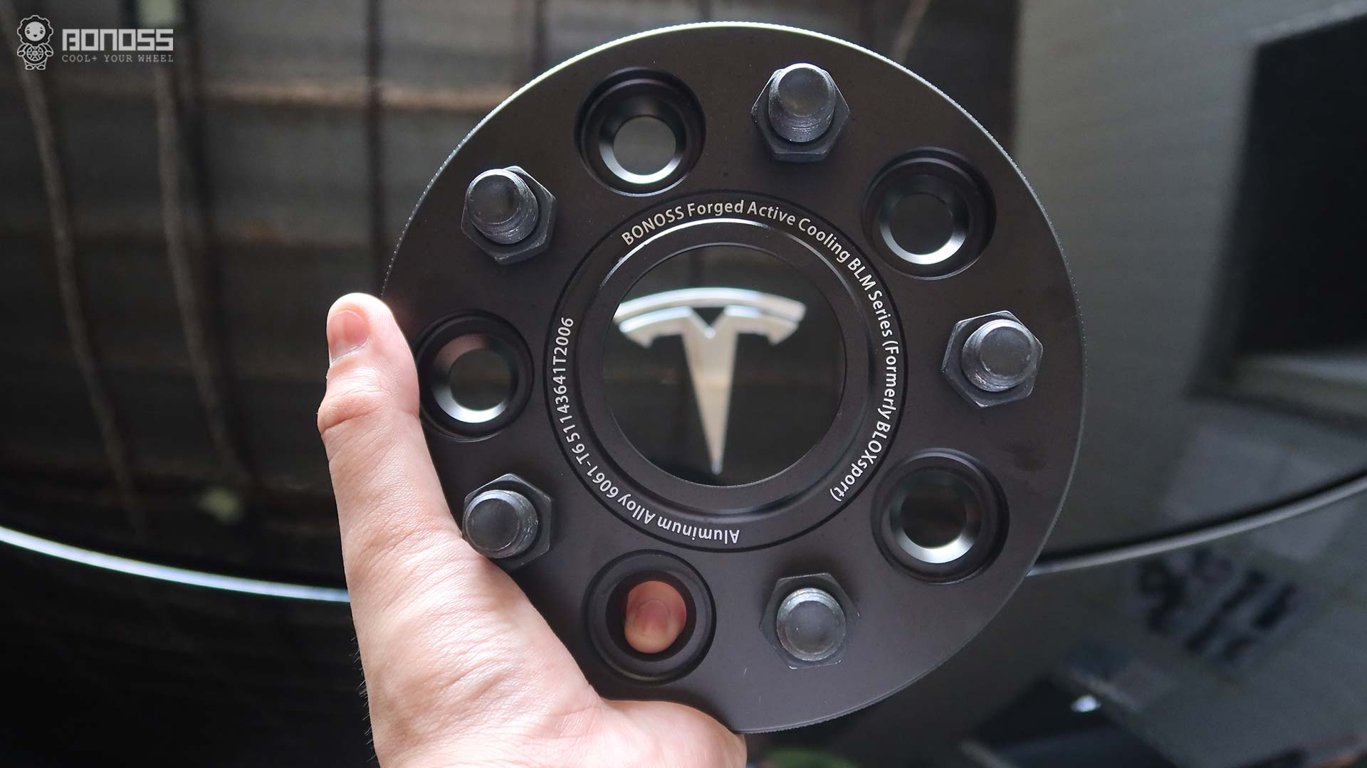 Best Wheel Spacers for Tesla Model 3 A Guide to Safe Fitment BONOSS Forged Active Cooling Adapters Hubcentric Spacers Pros Before and After Example CHZ (3)