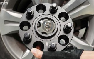 Toyota Spacers Review Which Size is Best for Your Car BONOSS Forged Active Cooling Adapters Hubcentric Spacers Pros Before and After Example CHZ (3)