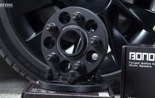 Ultimate Tesla Model X Wheel Spacers Guide Top Picks & Fitment BONOSS Forged Active Cooling Adapters Hubcentric Spacers Pros Before and After Example CHZ (1)