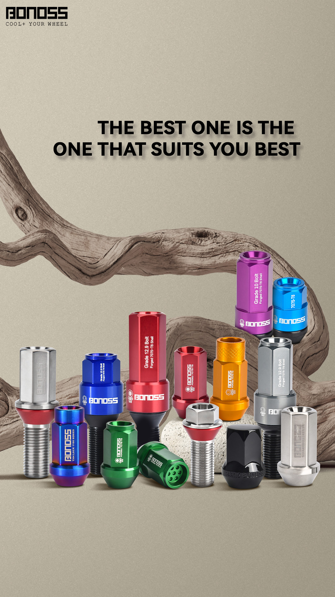 BONOSS Wheel Nuts for Halloween Car Style Decorations BONOSS Forged Wheel Nuts Before and After