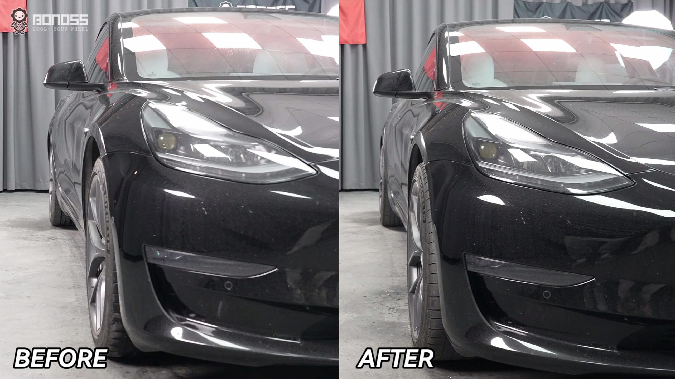 2025 Model 3 Performance Wheel Spacers Before and After - Which Fits Best BONOSS Forged Active Cooling Adapters Hubcentric Spacers Pros Before and After Example (3)