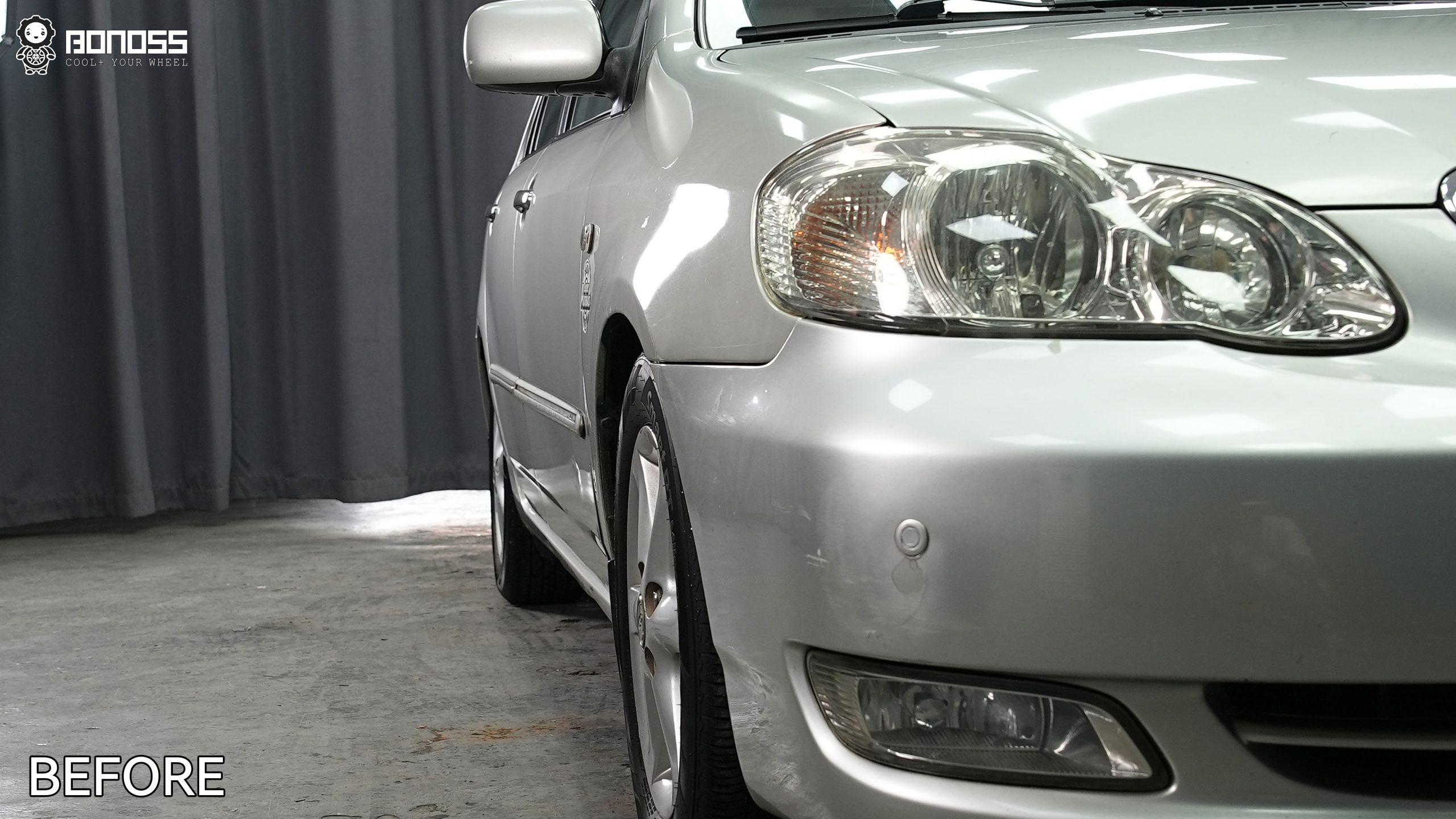 BONOSS Forged Active Cooling 2004 Toyota Corolla Wheel Spacers Front 15mm Rear 20mm Before and After (12)