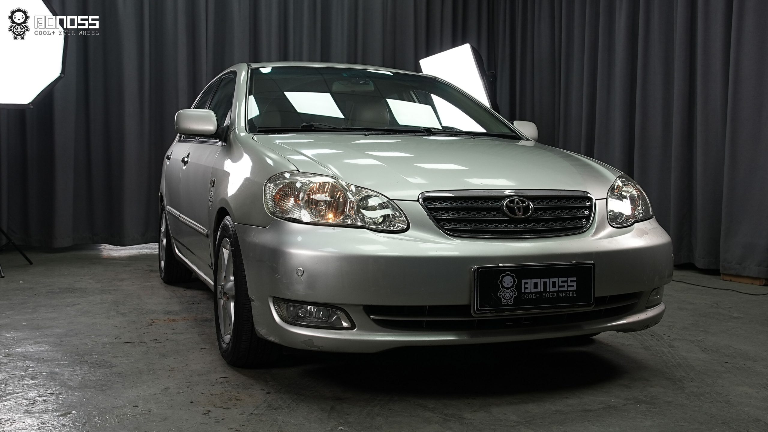 BONOSS Forged Active Cooling 2004 Toyota Corolla Wheel Spacers Front 15mm Rear 20mm Before and After (4)