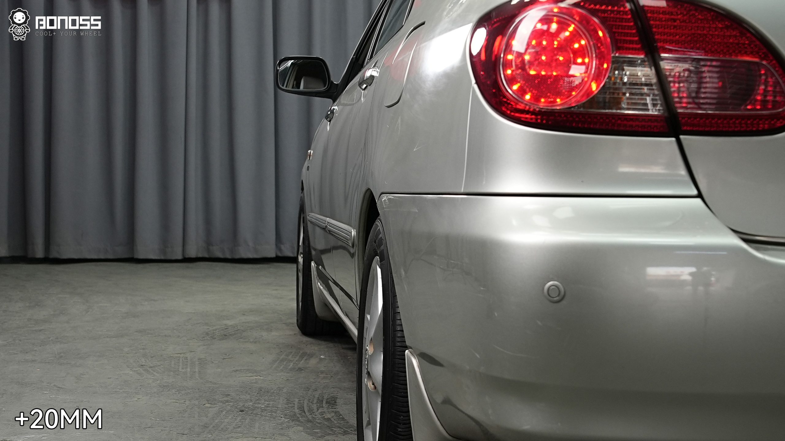 BONOSS Forged Active Cooling 2004 Toyota Corolla Wheel Spacers Front 15mm Rear 20mm Before and After (6)