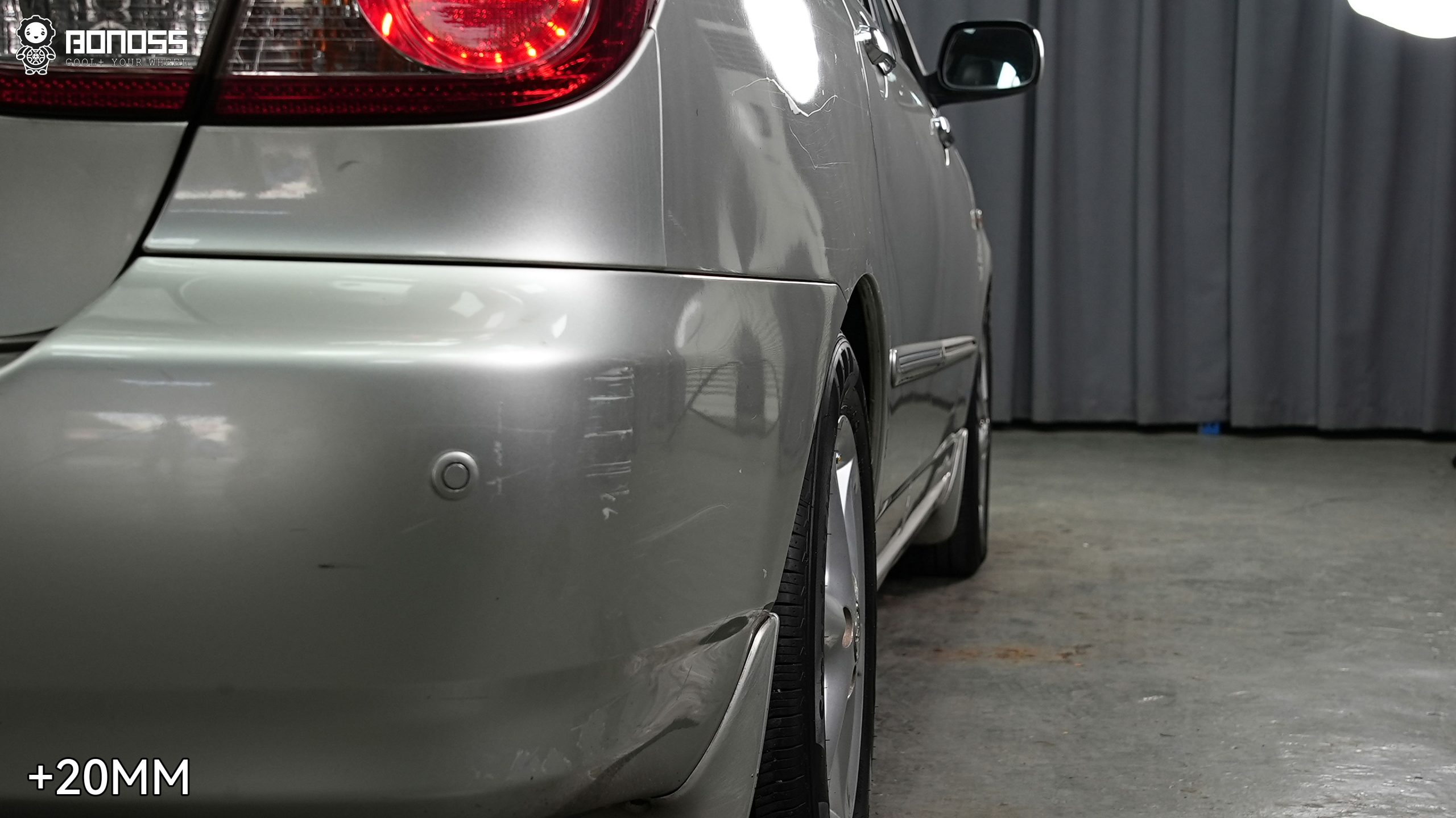 BONOSS Forged Active Cooling 2004 Toyota Corolla Wheel Spacers Front 15mm Rear 20mm Before and After (8)