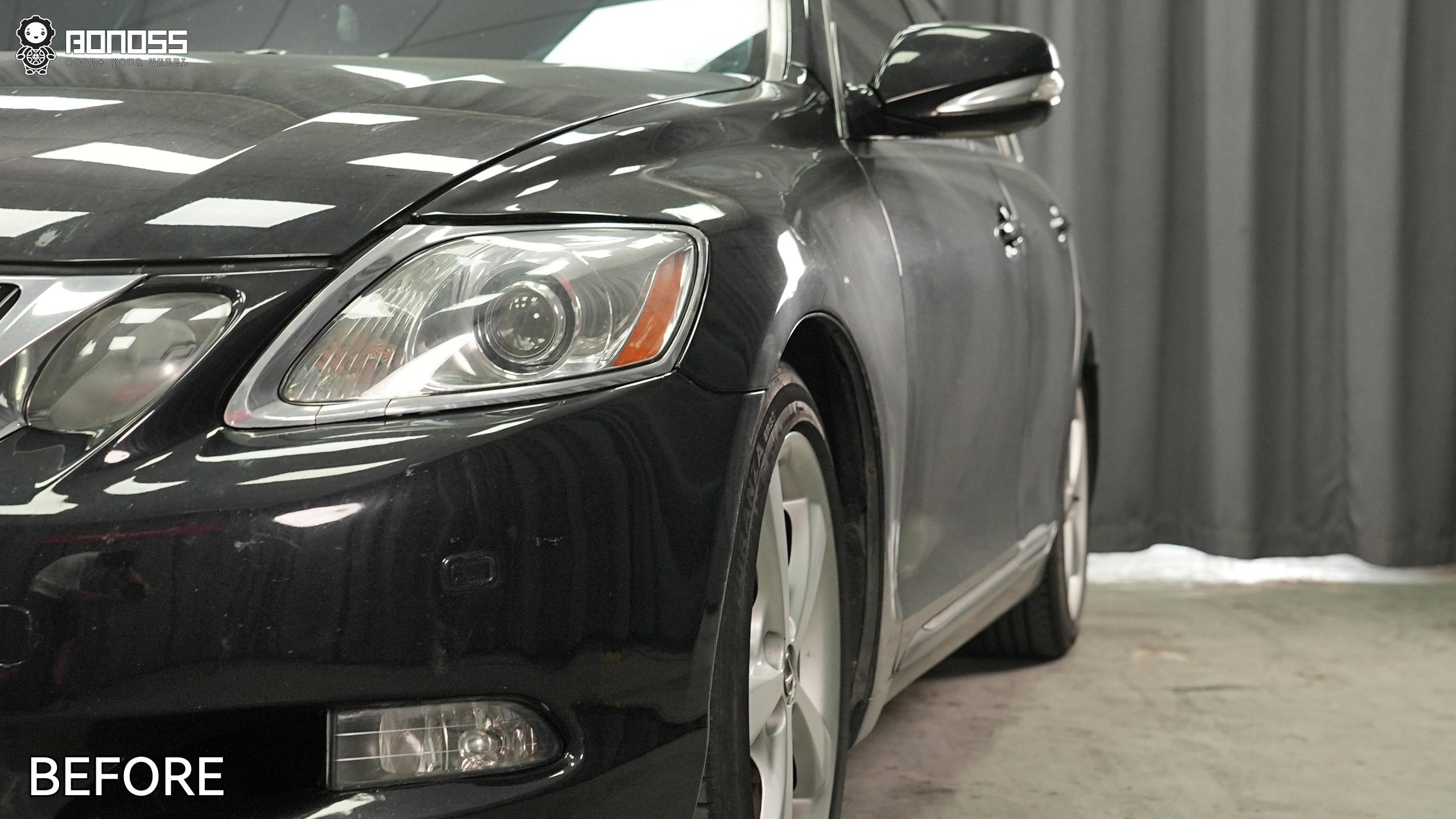 BONOSS Forged Active Cooling 2008 Lexus GS300 Wheel Spacers Front 20mm Rear 20mm Before and After (10)