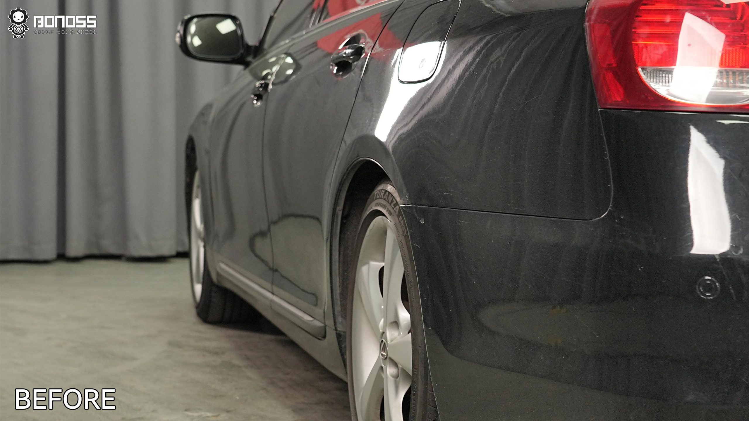 BONOSS Forged Active Cooling 2008 Lexus GS300 Wheel Spacers Front 20mm Rear 20mm Before and After (12)