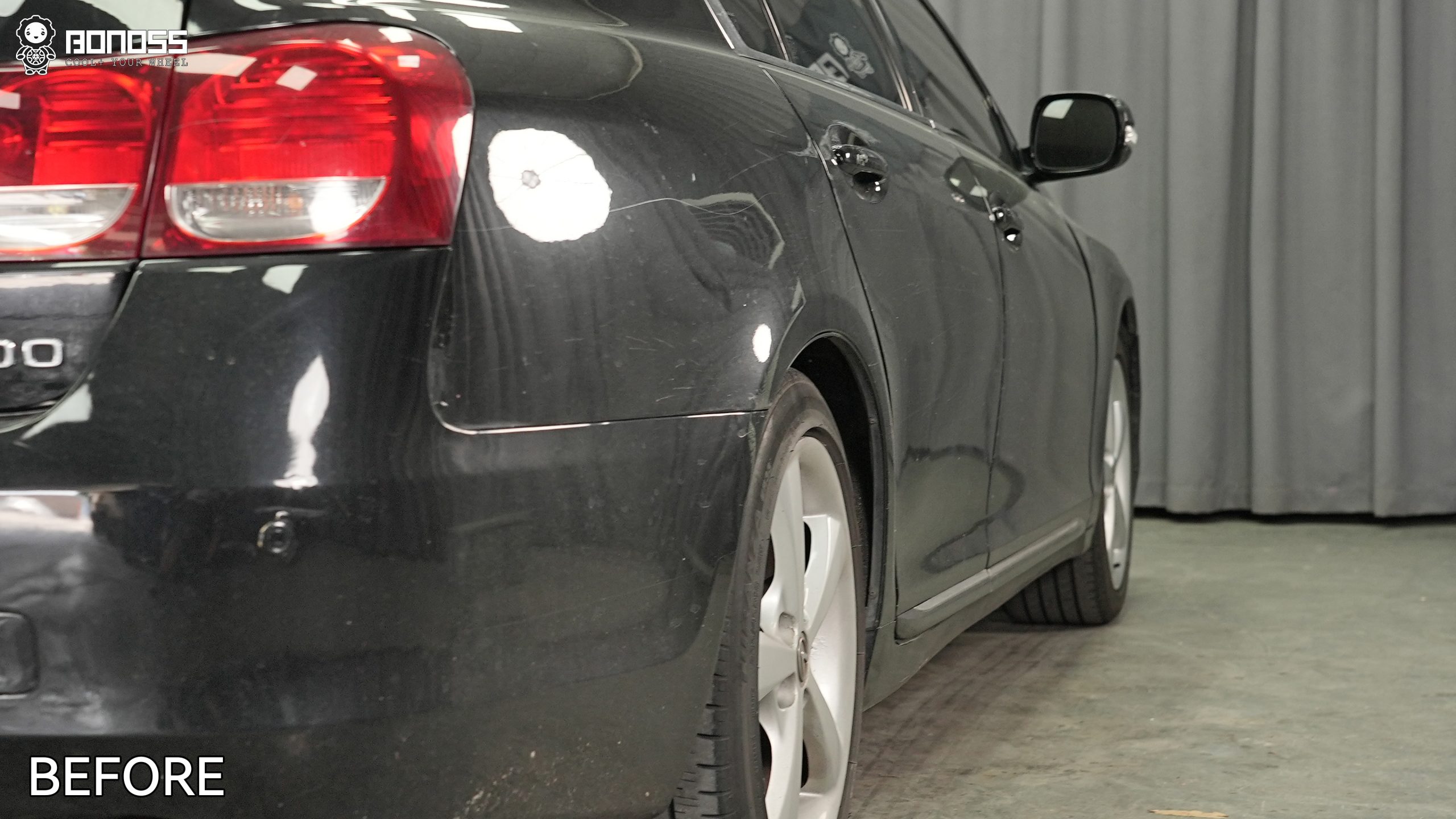 BONOSS Forged Active Cooling 2008 Lexus GS300 Wheel Spacers Front 20mm Rear 20mm Before and After (13)