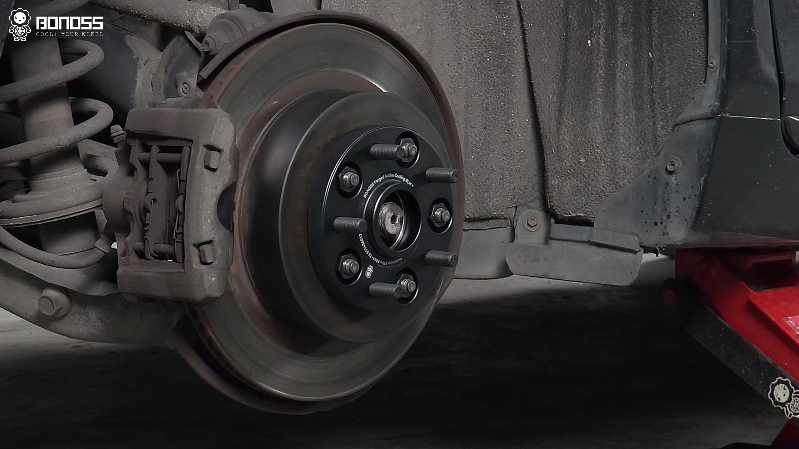 BONOSS Forged Active Cooling 2008 Lexus GS300 Wheel Spacers Front 20mm Rear 20mm Before and After (14)