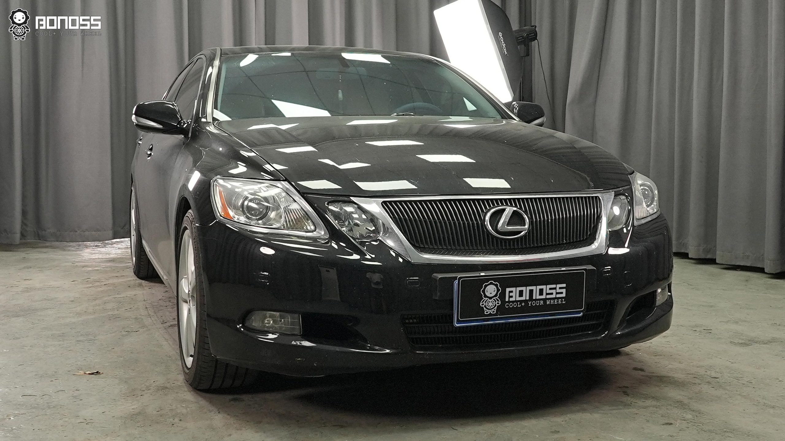 BONOSS Forged Active Cooling 2008 Lexus GS300 Wheel Spacers Front 20mm Rear 20mm Before and After (4)