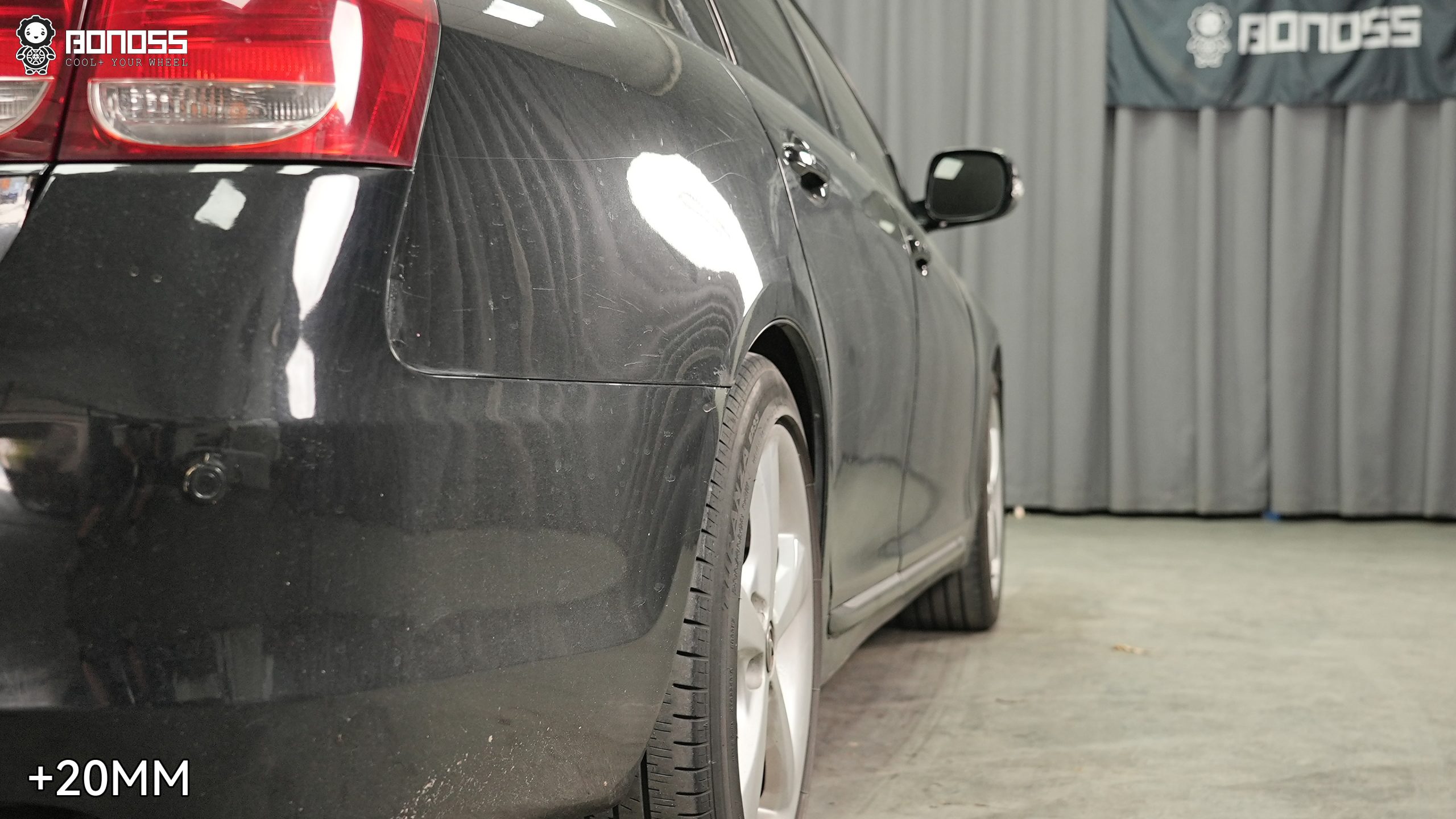 BONOSS Forged Active Cooling 2008 Lexus GS300 Wheel Spacers Front 20mm Rear 20mm Before and After (8)