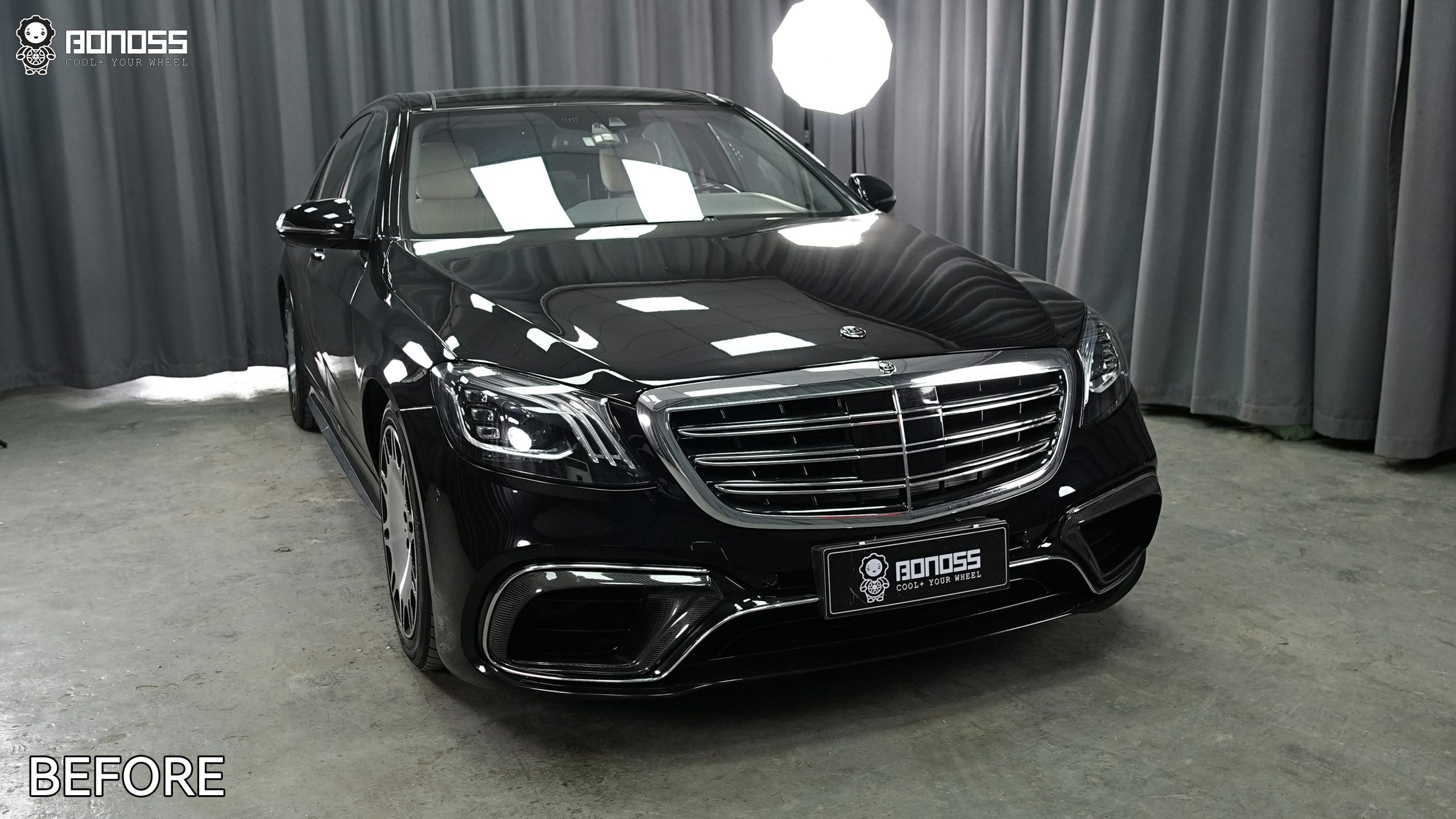 BONOSS Forged Active Cooling 2010 Mercedes-Benz S-Class Wheel Spacers Front 25mm Rear 20mm Before and After (11)