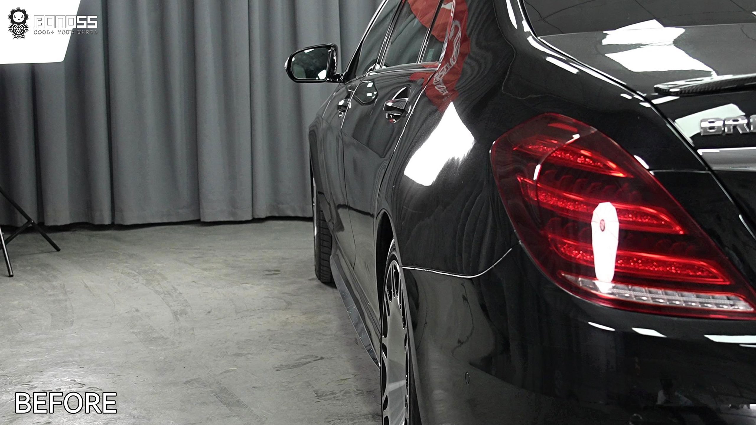 BONOSS Forged Active Cooling 2010 Mercedes-Benz S-Class Wheel Spacers Front 25mm Rear 20mm Before and After (13)