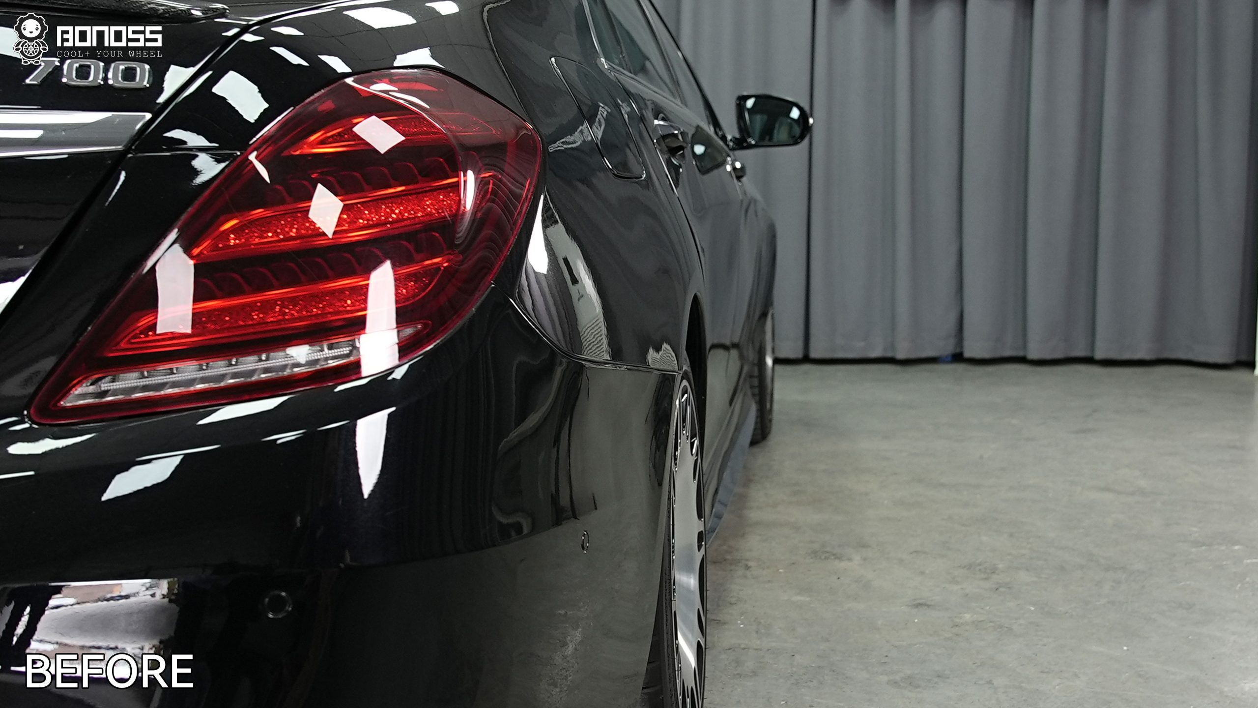 BONOSS Forged Active Cooling 2010 Mercedes-Benz S-Class Wheel Spacers Front 25mm Rear 20mm Before and After (15)