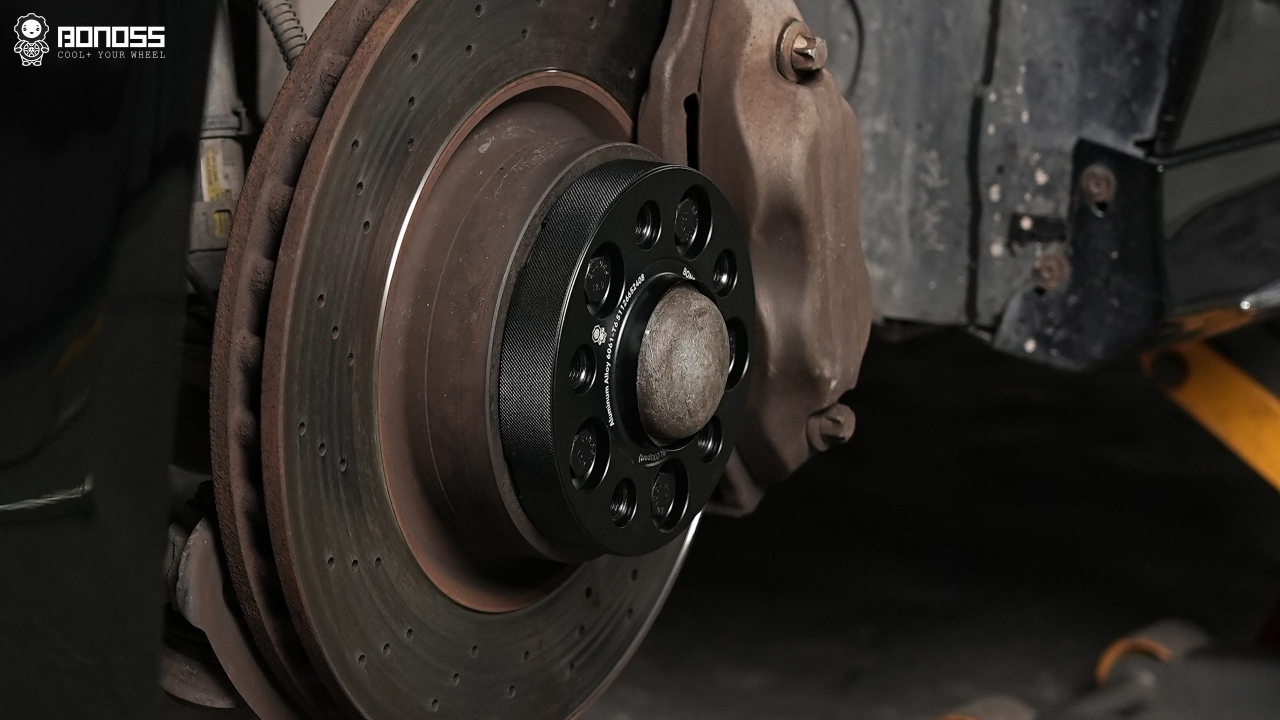 BONOSS Forged Active Cooling 2010 Mercedes-Benz S-Class Wheel Spacers Front 25mm Rear 20mm Before and After (4)