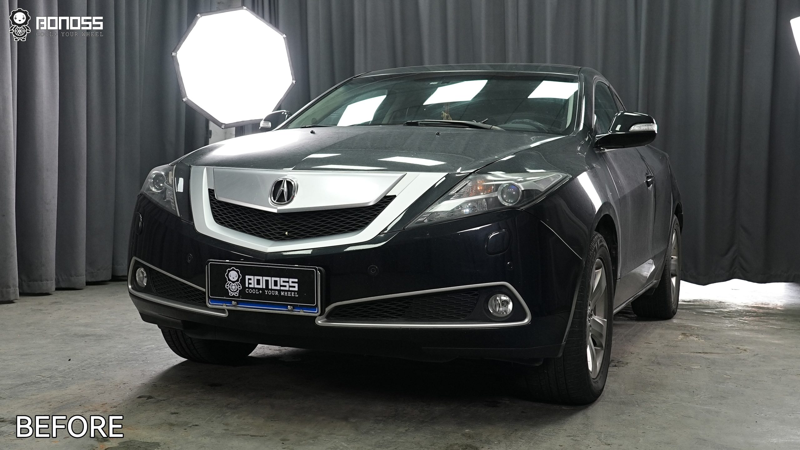 BONOSS Forged Active Cooling 2012 Acura ZDX Wheel Spacers Front 20mm Rear 20mm Before and After (11)