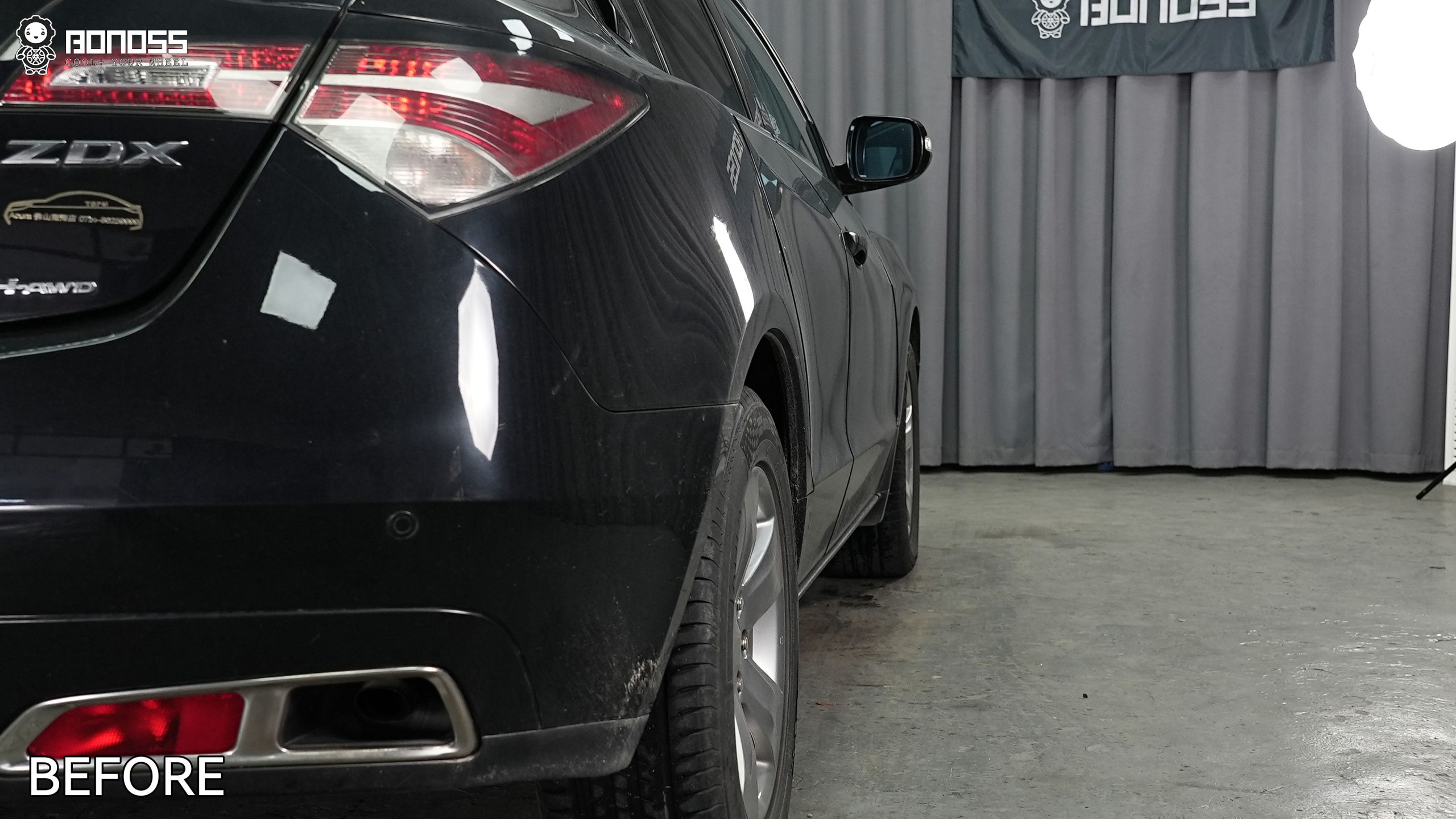 BONOSS Forged Active Cooling 2012 Acura ZDX Wheel Spacers Front 20mm Rear 20mm Before and After (15)