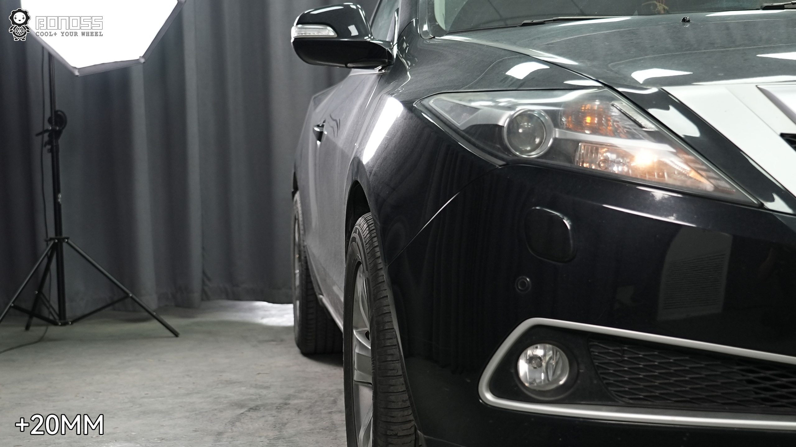 BONOSS Forged Active Cooling 2012 Acura ZDX Wheel Spacers Front 20mm Rear 20mm Before and After (8)