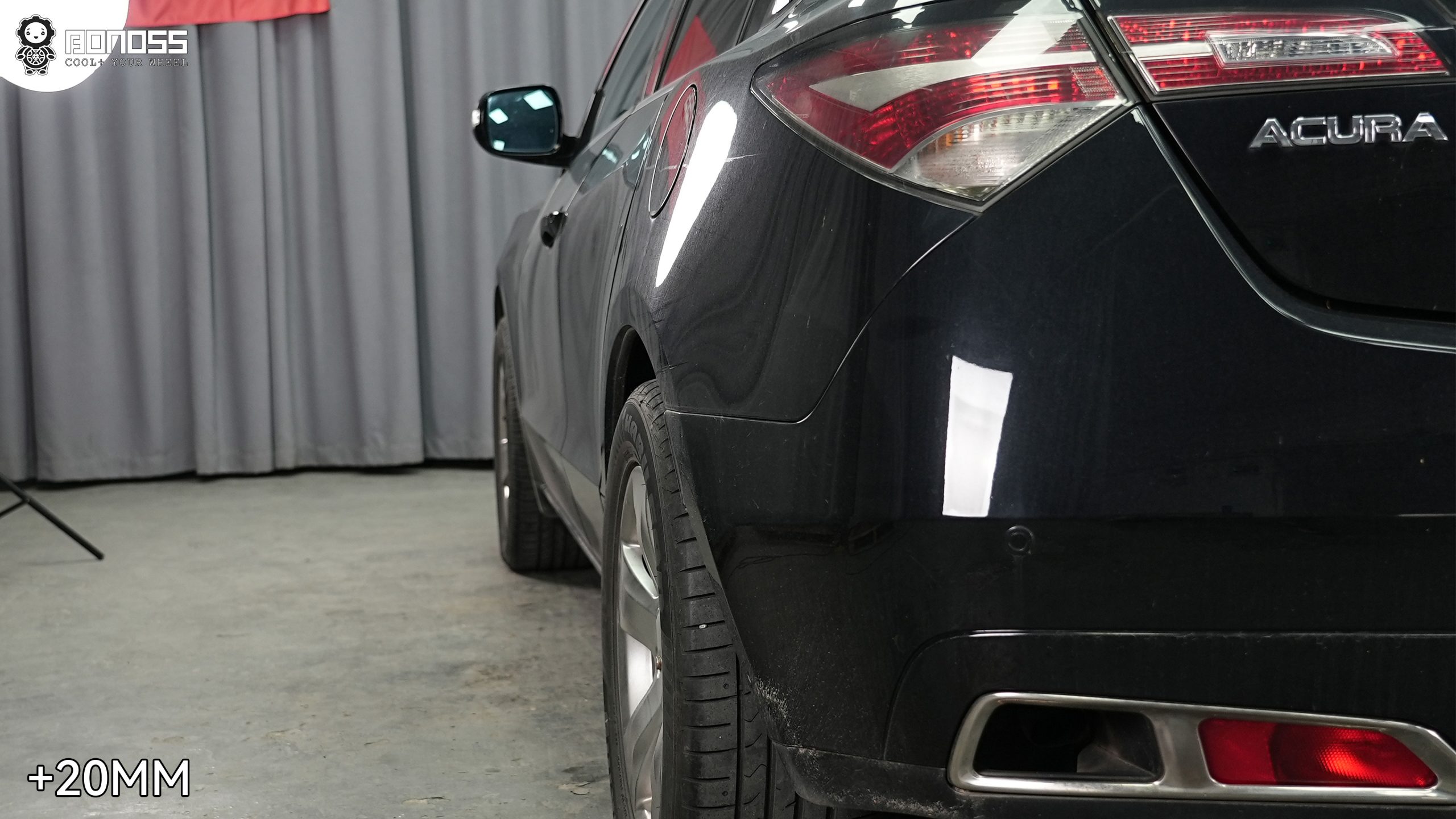 BONOSS Forged Active Cooling 2012 Acura ZDX Wheel Spacers Front 20mm Rear 20mm Before and After (9)