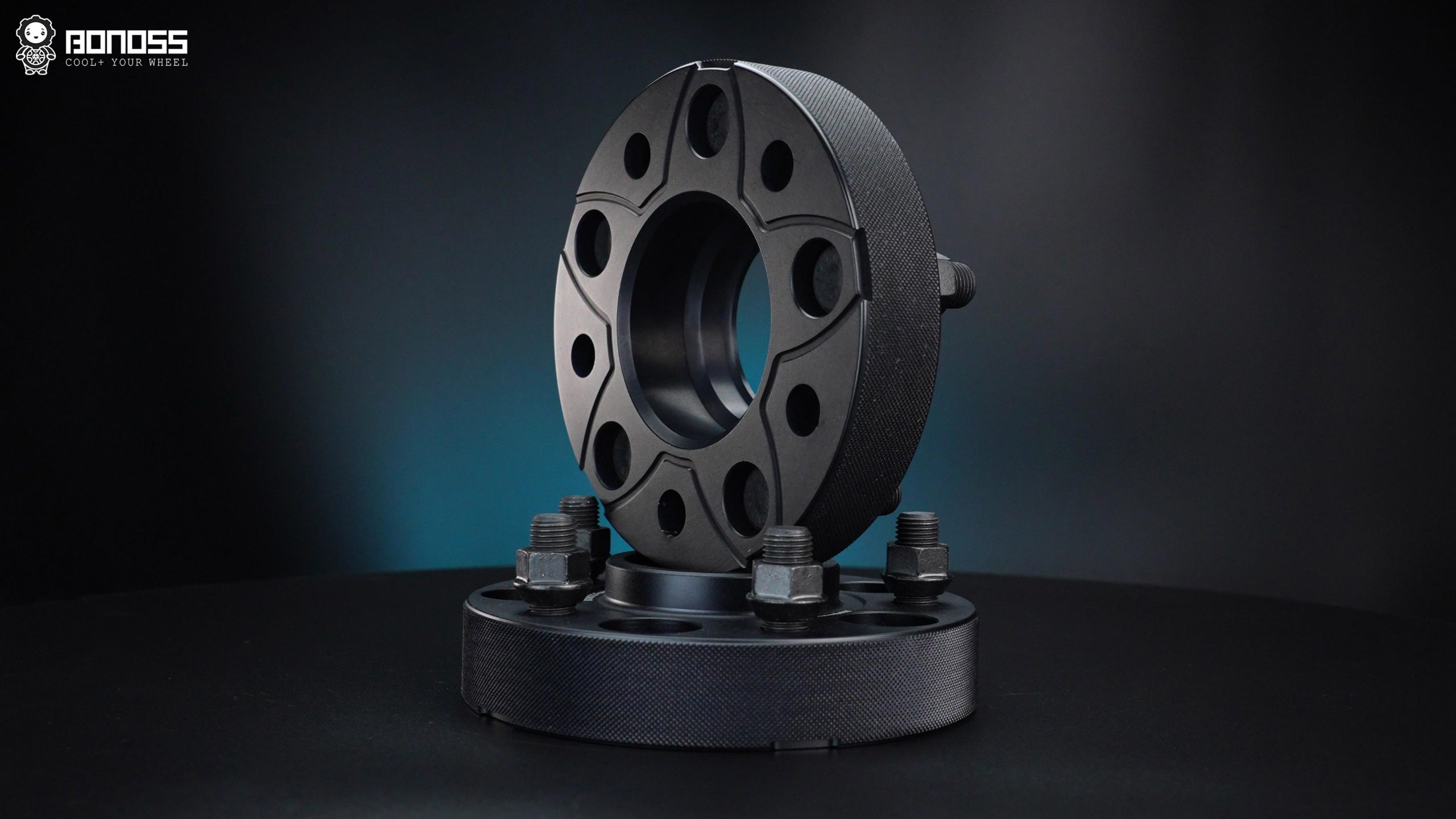 BONOSS Forged Active Cooling 2017 Cadillac ATS Wheel Spacers Front 20mm Rear 25mm Before and After (1)