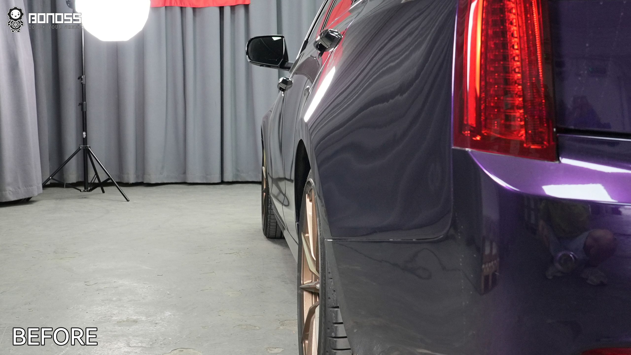 BONOSS Forged Active Cooling 2017 Cadillac ATS Wheel Spacers Front 20mm Rear 25mm Before and After (12)