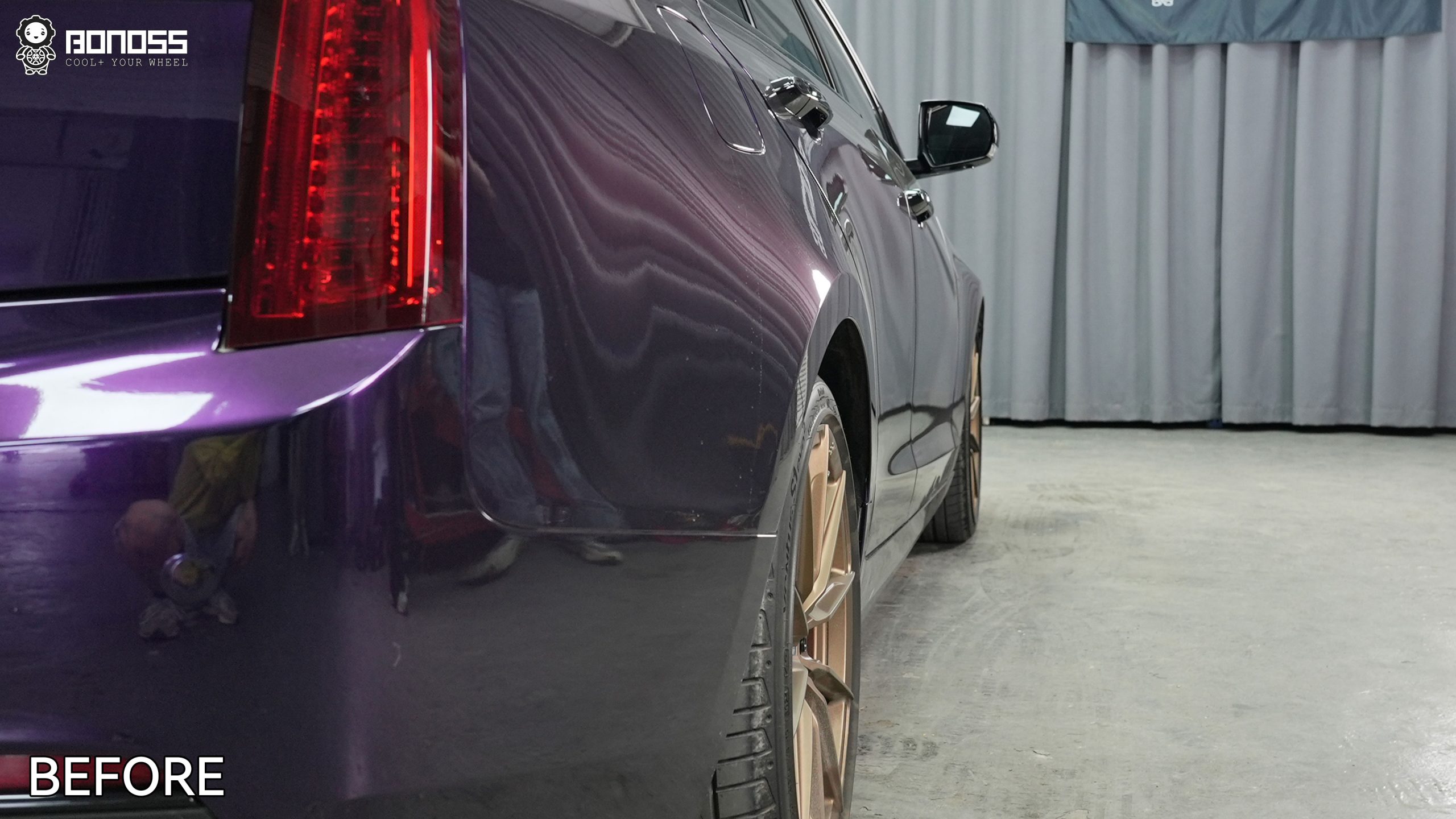 BONOSS Forged Active Cooling 2017 Cadillac ATS Wheel Spacers Front 20mm Rear 25mm Before and After (13)