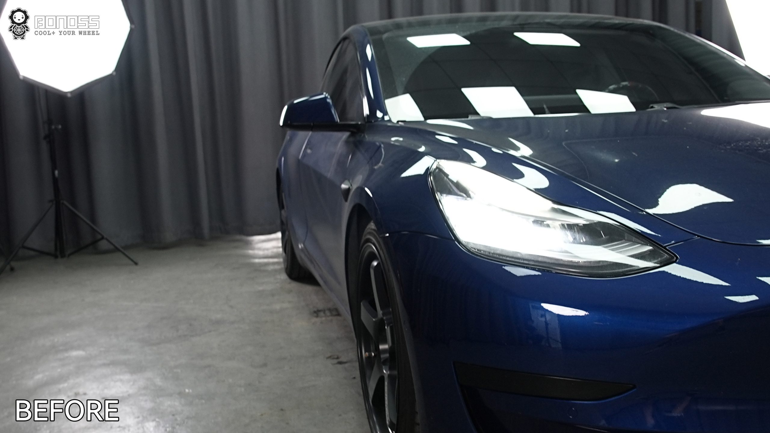 BONOSS Forged Active Cooling 2019 Tesla Model 3 Wheel Spacers Front 18mm Rear 25mm Before and After (11)