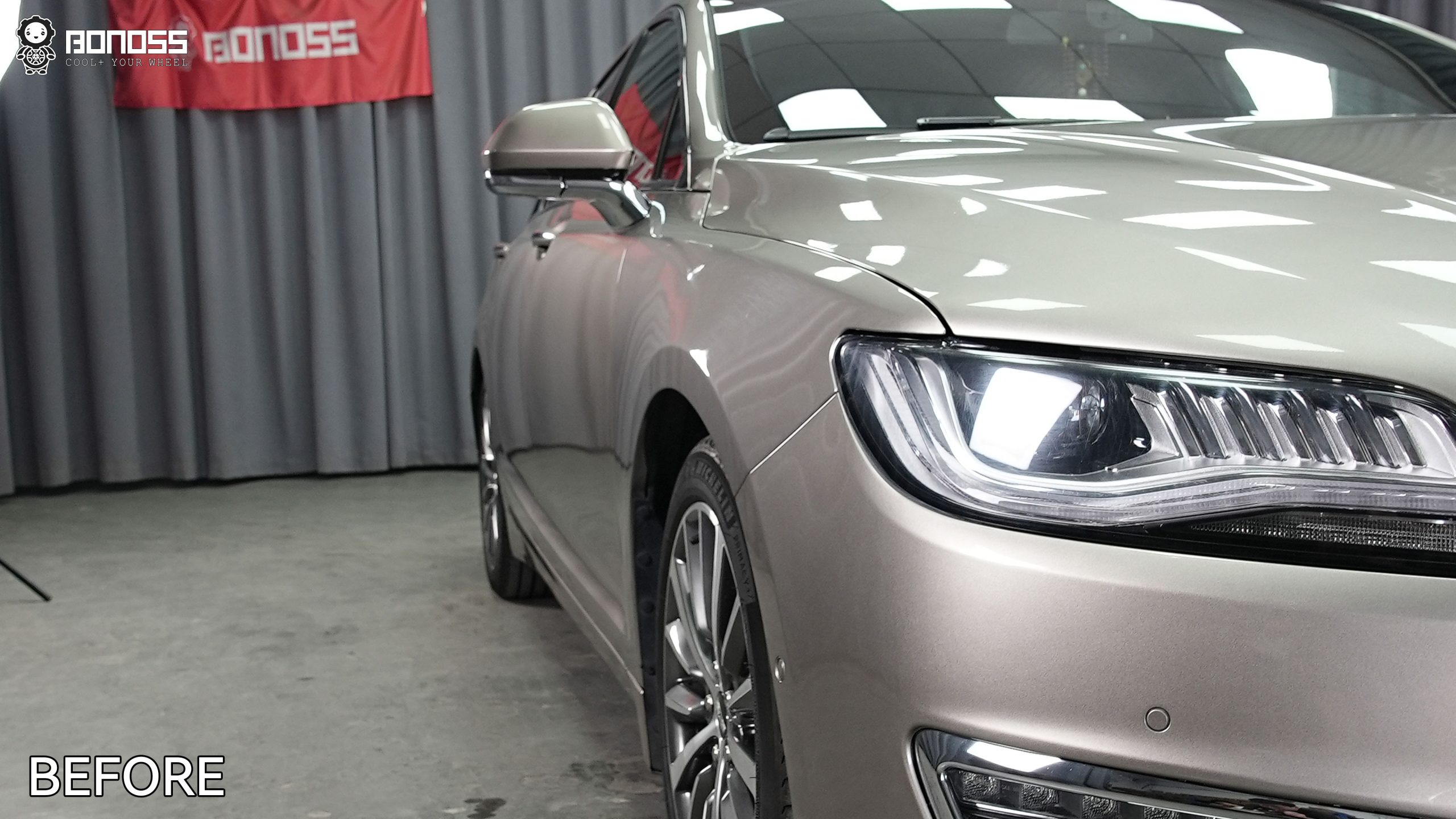 BONOSS Forged Active Cooling 2020 Lincoln MKZ Wheel Spacers Front 25mm Rear 25mm Before and After (12)